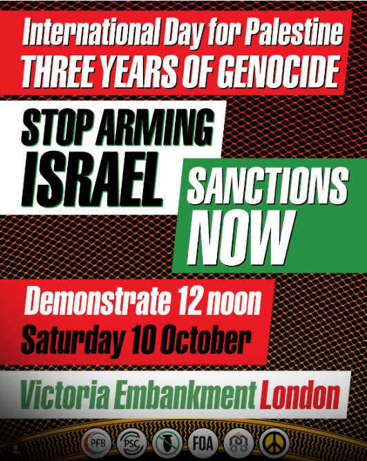 National March for Palestine graphic